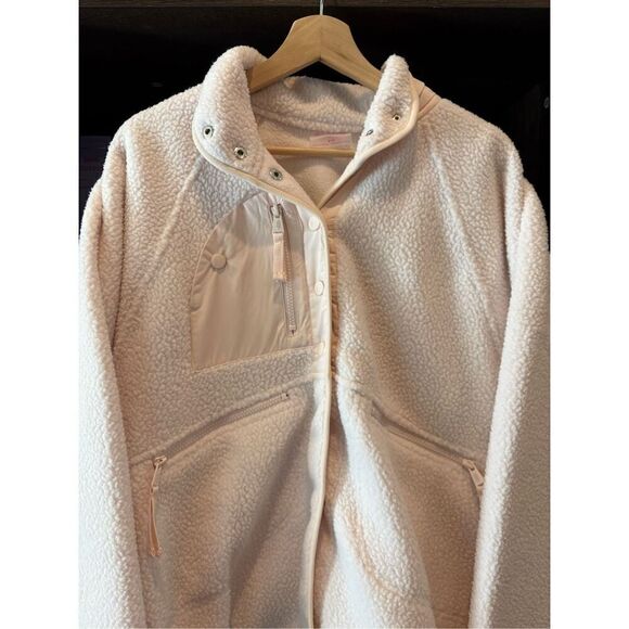 NWT Free People FP Movement X Hatch Hit The Slopes Fleece Jacket Neutral Small - Picture 9 of 10